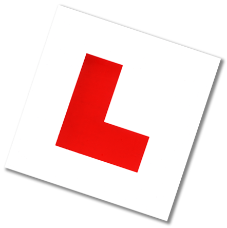 Nick White Driving School L plate
